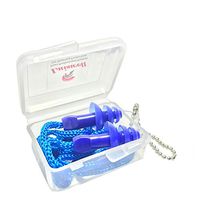 Luiswell Silicone Ear Plugs, 12 Pairs Reusable Corded Earplugs for Noise Reduction Sleeping Snoring Swimming Shooting Hunting Working Travel with One Carry Case