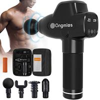 Massage Gun for Athletes, Deep Tissue Percussion Massager 20 Speeds with 4 Heads, 7 Hours Fascia Gun Therapy Gun Muscle Massage Deep Relaxation