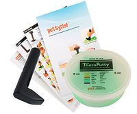 TheraPutty Standard Exercise Putty Green - Medium 6 OZ + Puttycise L-Bar TheraPutty Exercise Tool + Manual Bundle
