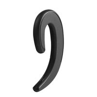 Eachbid Ear Hook Wireless Headphones,Non Ear Plug Headset with Microphone,Single Ear Painless Wearing Sport Earphones for Smartphones,Black