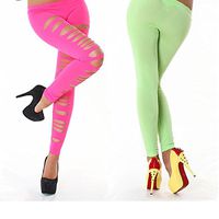 H.Coosy Practical;Cozy 2018 Europe and The United States Sexy Large Stretch Positive Front Leggings Spring Candy Color to Mention Hip was Thin Pants red All