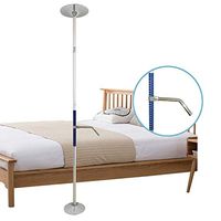 Transfer Pole Security Floor to Ceiling Pole Safety Standing for Elderly Stand Up Assist Bath Safety Grab Bar Bed Pole Bedside Assist Standing Shower Support Bar Bathroom Transfer Handle Bed Rail