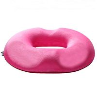 Hip Cushion, Memory Foam Seat Cushion and Lumbar Support for Car Office Computer Chair Wheelchair Perfect for Your Office Desk Chair,17.7" x 16" x 2.8",Rose red