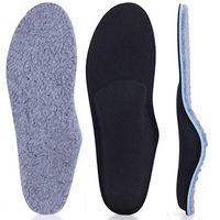 Valsole Winter Plantar Fasciitis Insoles for Men and Women Arch Supports Orthotics Warm Wool Shoe Inserts, Relieve Flat Feet, High Arch(V107E, Mens 9-9 1/2 | Womens 11-11 1/2(11.02")(280MM))
