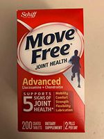 Glucosamine & Chondroitin Advanced Joint Health Supplement Tablets, Move Free (200 Count in a Bottle), 4 Pack