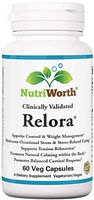 NutriWorth Relora - Clinically Validated - Stress & Weight Management Supplement Shown to Help Control Appetite, Support Weight Loss & Stress Relief. Promotes Healthy Cortisol and DHEA Production.