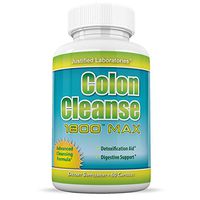 Colon Cleanse 1800 Max Weight Loss Detox Cleanse All Natural with Acai Fruit and Fennel Seeds 60 Capsules Per Bottle (1 Bottle)