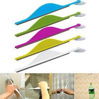 Oteshina Bathroom Mirror Glass Wiper Blade Clean Brush Suction Cup Flat Defog Steam Shave - Squeegee Bathroom Blade Cleaning Cleaner Brush Shower Wiper Mirror Windows Glass