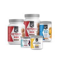 KetoLogic Keto 30 Challenge Premium Bundle: 30-Day Supply Keto Meal Replacement Shakes with MCT & BHB Exogenous Ketones Powder | Includes Keto Electrolytes & Collagen for Additional Health Benefits