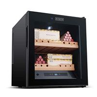 C-Xka 200 Cigar Thermoelectric Cigar Cooler Humidor, Spanish Cedar Wood Shelves and Drawer with Built in Hygrometer