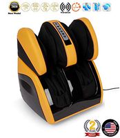 VITALZEN Plus® Massager for feet, Calves,Legs,Knees and Thighs – Yellow (2020 Mod.) - Compression-Air Massage-Rollers-Thermal-Heating-Kneading-Foot Reflexology - 2 Year Warranty