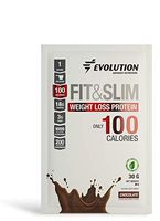 Evolution Low Carb Fit and Slim Grass Fed Whey Protein – High Fiber – Keto Approved – Stevia Sweetened – Only 100 Kcal per Serving – Award Winning (Chocolate 1 Serving)