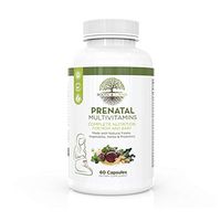 Roots and Land All in One Prenatal Multivitamins - Natural Folate - Made with Organic Vegetable and Herbal Blend- Probiotics and Digestive Enzymes - Vegetarian -60 Capsules