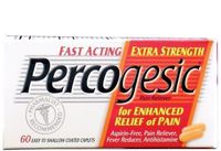 Percogesic Percogesic Fast Acting Extra Strength Pain Relief Caplets, 40 caplets (Pack of 3)