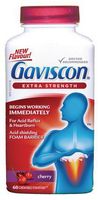 Gaviscon Extra Strength Chewable Foamtabs, 60 Chewable Foamtabs, Cherry