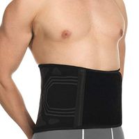 FITTOO Lumbar Lower Back Support Brace Belt with Four Ergonomic & Flexible Metal Stays,Ergonomic Waist Belt Great for Back Pain Relief Herniated Disc, Sciatica, Scoliosis, Carry Workout