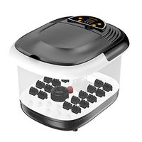 Foot Massager Deep Kneading Massage, W/motorized Rolling Massage, Heat, O2 Bubbles For Adjusting Massage Modes To Soothe Tired Muscles