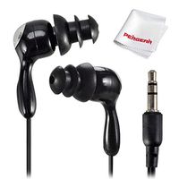 Water Sport Waterproof In-Ear Earbud Stereo Headphones for iPod/iPhone/MP3 Player Black