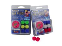 3-Pair Pack of PUTTY BUDDIES Floating Formula Soft Silicone Ear Plugs for Swimming/ Bathing - Blue, Yellow, Green Color: Green/Yellow/Blue, Model:
