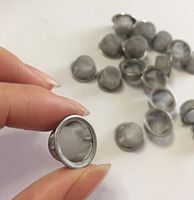 DingSheng 50 pcs Stainless Steel Metal Metal Filters Accessories for Crystal Pipes About 0.5 Inch