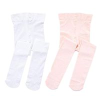 STELLE Girls' Ultra Soft Pro Dance Tight/Ballet Footed Tight (Toddler/Little Kid/Big Kid), BP+WT, M