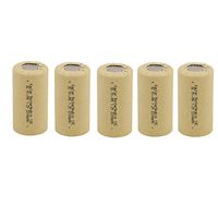 Kastar 5 Packs Sub C 2200mAh NiCd Flat Top Rechargeable Battery (No Tabs)