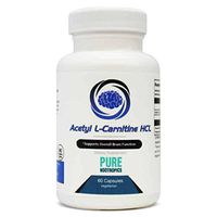 Pure Nootropics - Acetyl L-Carnitine (ALCAR) 500 mg Capsules (60 Veg Cap) | Neuroprotective Supplement & Memory Support | in House & Rigorous 3rd Party Testing for Higher Purity & Potency