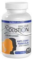 Anti-Aging Blend - Gray Hair Solution - for Men & Women - Extra Strength Formula - Nettle for Hair Growth - 1 Bottle (60 Capsules)