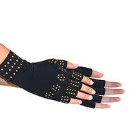 1 Pair of Orthopedic Arthritis Compression Gloves (Black)