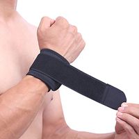 1PCS Adjustable Wrist Support Brace Brand Wristband Men and Women Gym Wrestle Professional Sports Protection Wrist (Black)
