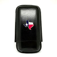 State of Texas 3-Finger Cigar Case – Leather Cigar Case – Cigar Cutters by Jim