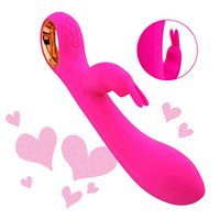 Waterproof USB Rechargeable Wand Massager with 10 Powerful Modes, Safe Silicone, Personal Massager for Back Neck Shoulder Pain Happy