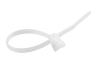 Monoprice Winged Push Mount Cable Ties 170mm 100pcs, White