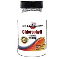 Chlorophyll Concentrate 200mg * 200 Capsules 100% Natural - by EarhNaturalSupplements