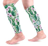 KEAKIA Cactus Plants Calf Compression Sleeves Shin Splint Support Leg Protectors Calf Pain Relief for Running, Cycling, Travel, Sports for Men Women (1 Pair)