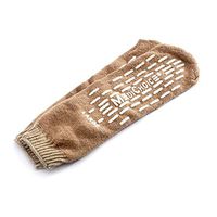 4 Pairs Single Tread Slipper Sock Large Beige- Medichoice Socks Used in Hospitals Nationwide for Fall Management