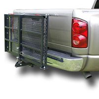 Trailer Hitch Cargo Carrier for Scooters, Lawn Mowers, Wheelchairs, More for Max 500lb; Car Mounted Scooter Ramp - Use as Wheelchair Lift for Hauling and Easy Transport; Wide Platform with Raised Edge