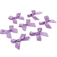 Ac2Shop 50pcs Silk Ribbon Bows Bow Bowknots Ribbon Party Gift Decoration Craft DIY Gift, Purple
