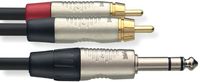 Stagg 10ft. N Series Y Cable - Stereo Phone Plug / 2 x RCA Male