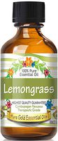 Pure Gold Lemongrass Essential Oil, 100% Natural & Undiluted, 60ml