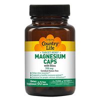 Country Life Target-Mins Magnesium with Silica 300 mg - 60 Vegetarian Capsules - May Help Support Immune Health and Muscle Relaxation - Gluten-Free