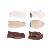 HEALLILY 6PCS Leather Finger Protectors Felting Finger Protector Finger Cots Cover Sewing Craft Tool