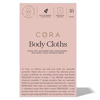 Cora Essential Oil Bamboo Feminine Wipes with Plant-Based pH Balanced Moisturizers - Individually Wrapped Sachets - Eucalyptus, 18 Count