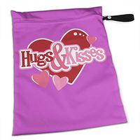 YyTiin Reusable Snack and Everything Bags - Hug and Kiss,Large