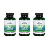 Swanson Multi Without Iron Multivitamin Health Supplement Iron-Free Formula 120 Softgels Sgels (3 Pack)