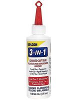 Beacon 314OZBOT12 3 in 1 Glue, 4 oz, Multicolor