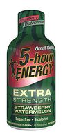 5 Hour Energy Extra Strength Drink Shot, Strawberry/Watermelon, 4Count