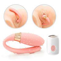 Electric Couple Love Stimulation Promotion Toys Women Fun Toys Speed Rechargeable U-Shaped Women Remote Double Head Dual Motor Vibration Toy c-Shaped Design, Internal and External Vibration Women