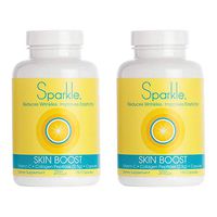 Sparkle Skin Boost Collagen Capsules 2-Pack (150 Pills Each Bottle) 30 Days Featuring 2500mg Verisol Bioactive Collagen Peptides