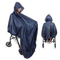 ZJchao Raincoat for Wheelchair, Female Wheelchair Poncho Hooded Ultralight Wheelchair rain Cover Fully Waterproof rain Gear